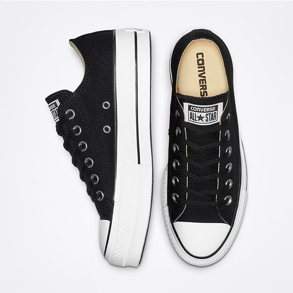 Converse de Plataforma Lift Negros en Choclo de Lona