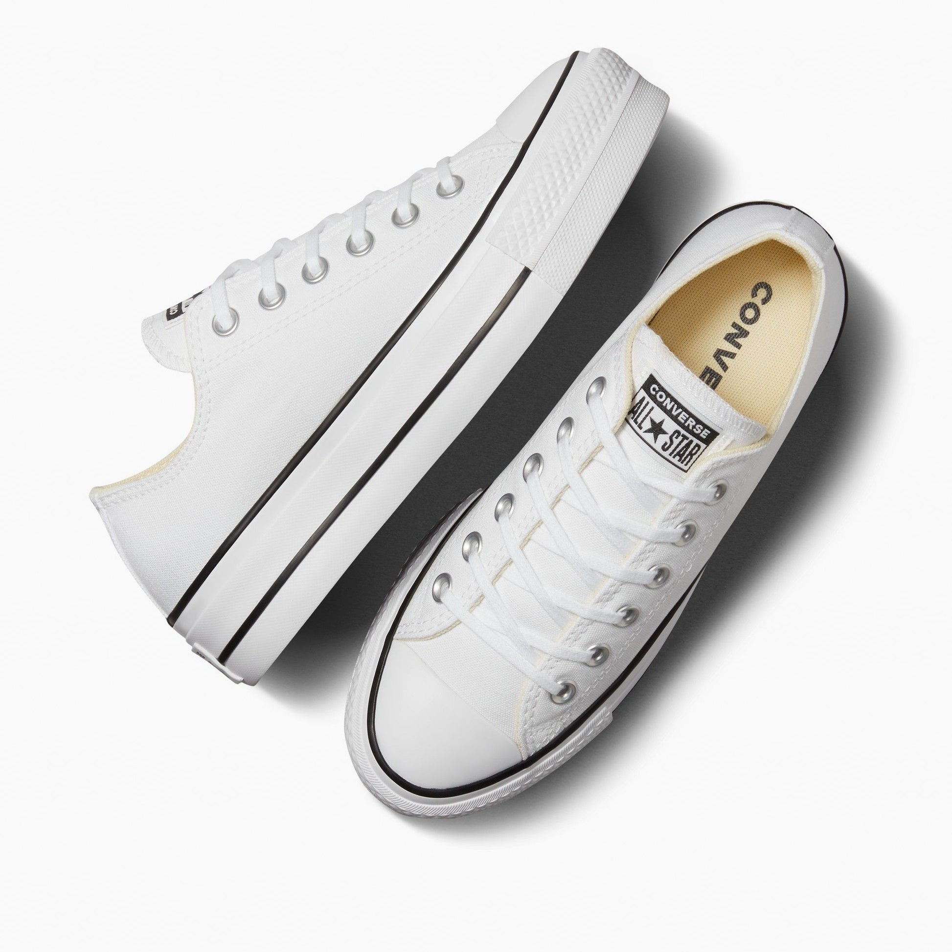 Converse de Plataforma Lift Blancos en Choclo de Lona