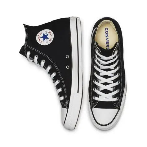 Converse Chuck Taylor All Star Negros en Bota de Lona
