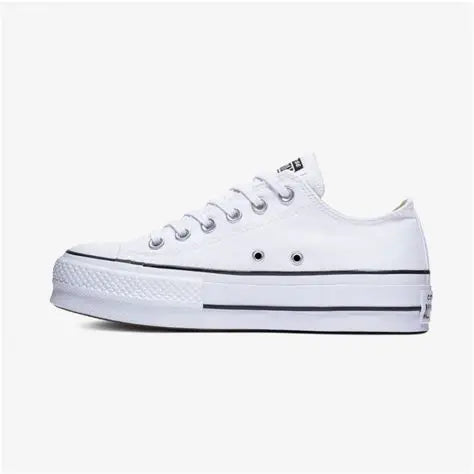 Converse de Plataforma Lift Blancos en Choclo de Lona