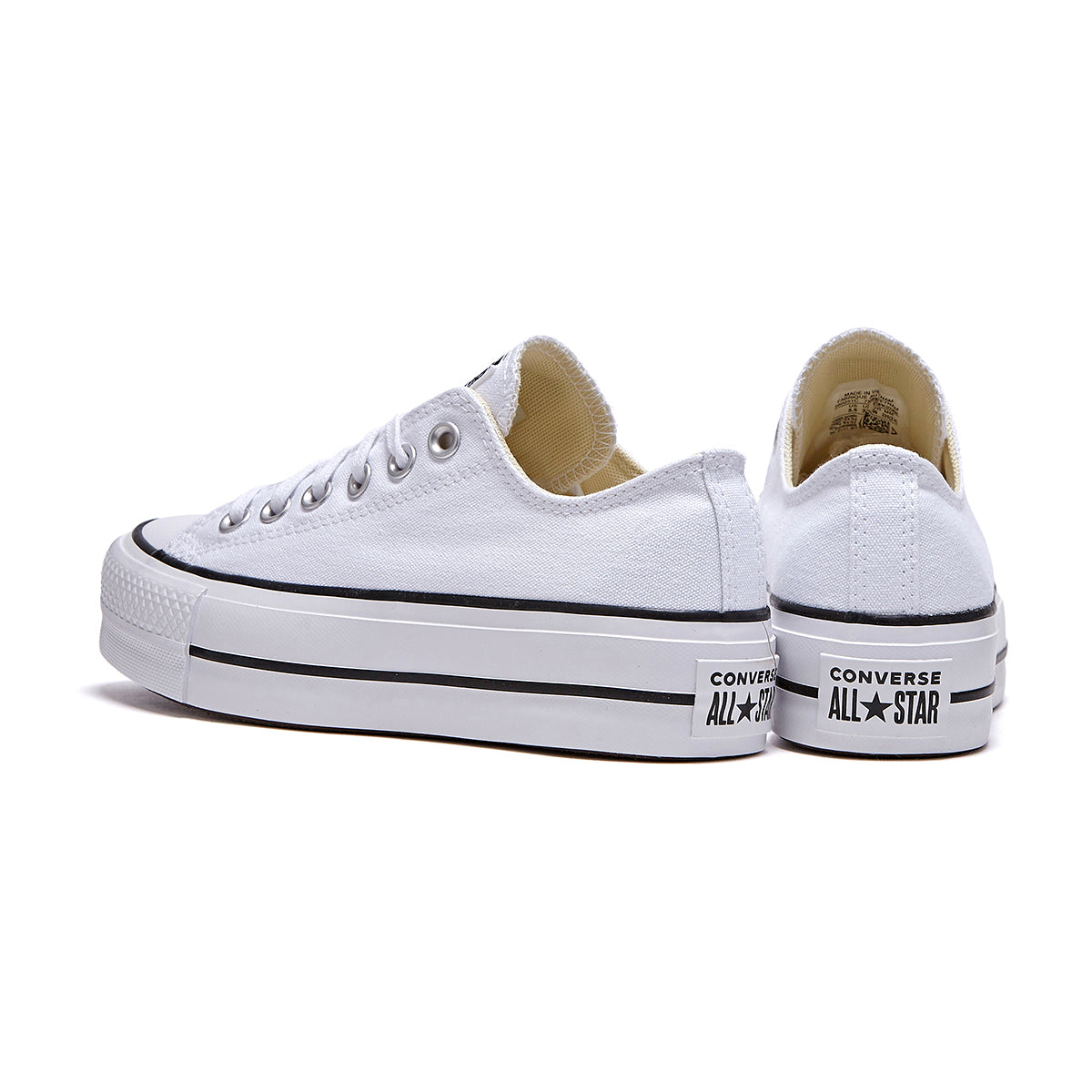 Converse de Plataforma Lift Blancos en Choclo de Lona