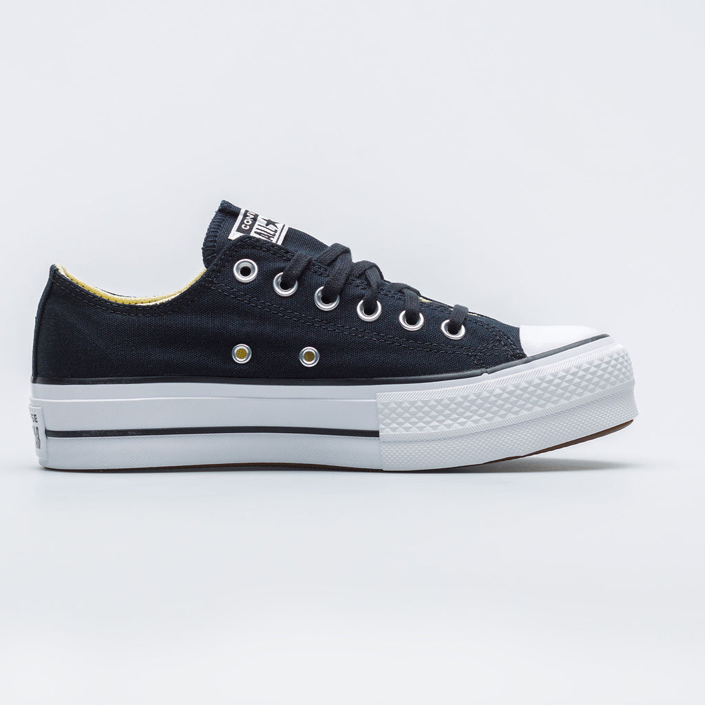 Converse de Plataforma Lift Negros en Choclo de Lona